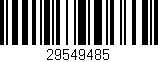 Código de barras (EAN, GTIN, SKU, ISBN): '29549485'