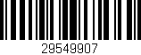 Código de barras (EAN, GTIN, SKU, ISBN): '29549907'