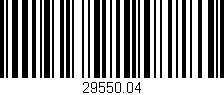 Código de barras (EAN, GTIN, SKU, ISBN): '29550.04'