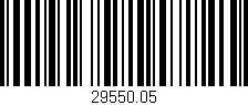 Código de barras (EAN, GTIN, SKU, ISBN): '29550.05'