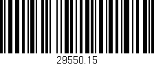 Código de barras (EAN, GTIN, SKU, ISBN): '29550.15'