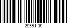 Código de barras (EAN, GTIN, SKU, ISBN): '29551.09'