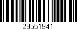 Código de barras (EAN, GTIN, SKU, ISBN): '29551941'