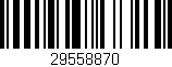 Código de barras (EAN, GTIN, SKU, ISBN): '29558870'