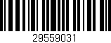 Código de barras (EAN, GTIN, SKU, ISBN): '29559031'