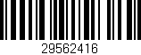 Código de barras (EAN, GTIN, SKU, ISBN): '29562416'