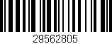 Código de barras (EAN, GTIN, SKU, ISBN): '29562805'