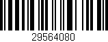 Código de barras (EAN, GTIN, SKU, ISBN): '29564080'