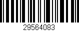 Código de barras (EAN, GTIN, SKU, ISBN): '29564083'