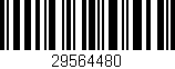 Código de barras (EAN, GTIN, SKU, ISBN): '29564480'