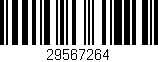 Código de barras (EAN, GTIN, SKU, ISBN): '29567264'