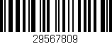 Código de barras (EAN, GTIN, SKU, ISBN): '29567809'