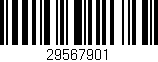 Código de barras (EAN, GTIN, SKU, ISBN): '29567901'