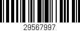 Código de barras (EAN, GTIN, SKU, ISBN): '29567997'