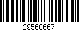 Código de barras (EAN, GTIN, SKU, ISBN): '29568667'