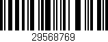 Código de barras (EAN, GTIN, SKU, ISBN): '29568769'