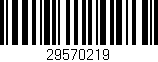 Código de barras (EAN, GTIN, SKU, ISBN): '29570219'
