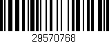 Código de barras (EAN, GTIN, SKU, ISBN): '29570768'