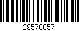 Código de barras (EAN, GTIN, SKU, ISBN): '29570857'