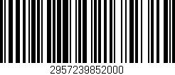 Código de barras (EAN, GTIN, SKU, ISBN): '2957239852000'
