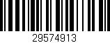 Código de barras (EAN, GTIN, SKU, ISBN): '29574913'