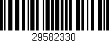 Código de barras (EAN, GTIN, SKU, ISBN): '29582330'