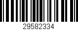 Código de barras (EAN, GTIN, SKU, ISBN): '29582334'