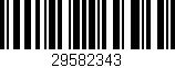 Código de barras (EAN, GTIN, SKU, ISBN): '29582343'