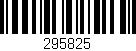 Código de barras (EAN, GTIN, SKU, ISBN): '295825'