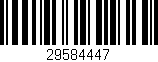 Código de barras (EAN, GTIN, SKU, ISBN): '29584447'
