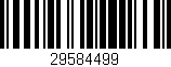 Código de barras (EAN, GTIN, SKU, ISBN): '29584499'