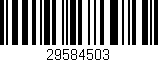 Código de barras (EAN, GTIN, SKU, ISBN): '29584503'