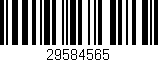 Código de barras (EAN, GTIN, SKU, ISBN): '29584565'