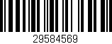 Código de barras (EAN, GTIN, SKU, ISBN): '29584569'