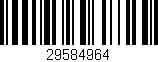 Código de barras (EAN, GTIN, SKU, ISBN): '29584964'