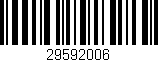 Código de barras (EAN, GTIN, SKU, ISBN): '29592006'