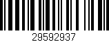 Código de barras (EAN, GTIN, SKU, ISBN): '29592937'