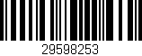 Código de barras (EAN, GTIN, SKU, ISBN): '29598253'