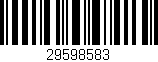 Código de barras (EAN, GTIN, SKU, ISBN): '29598583'