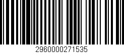 Código de barras (EAN, GTIN, SKU, ISBN): '2960000271535'