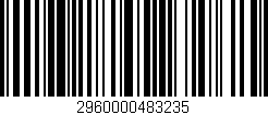 Código de barras (EAN, GTIN, SKU, ISBN): '2960000483235'