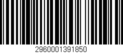 Código de barras (EAN, GTIN, SKU, ISBN): '2960001391850'