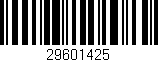 Código de barras (EAN, GTIN, SKU, ISBN): '29601425'
