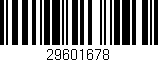 Código de barras (EAN, GTIN, SKU, ISBN): '29601678'