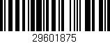 Código de barras (EAN, GTIN, SKU, ISBN): '29601875'