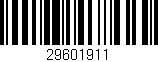 Código de barras (EAN, GTIN, SKU, ISBN): '29601911'