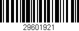 Código de barras (EAN, GTIN, SKU, ISBN): '29601921'