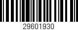 Código de barras (EAN, GTIN, SKU, ISBN): '29601930'