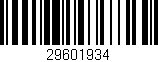Código de barras (EAN, GTIN, SKU, ISBN): '29601934'