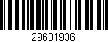 Código de barras (EAN, GTIN, SKU, ISBN): '29601936'
